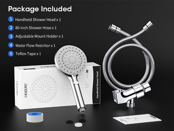 shower head with hose