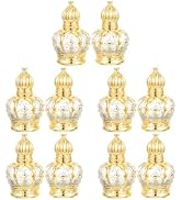 Housoutil 10 pcs Refillable Sample On Container,Vintage Perfume Bottles Middle Eastern Style Glas...