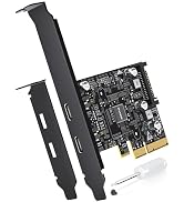 LDLrui USB C PCIe Card, Dual USB-C Ports, Shared 10Gbps, Data Only | USB 3.2 Gen 2, PCIe 3.0 x4, ...