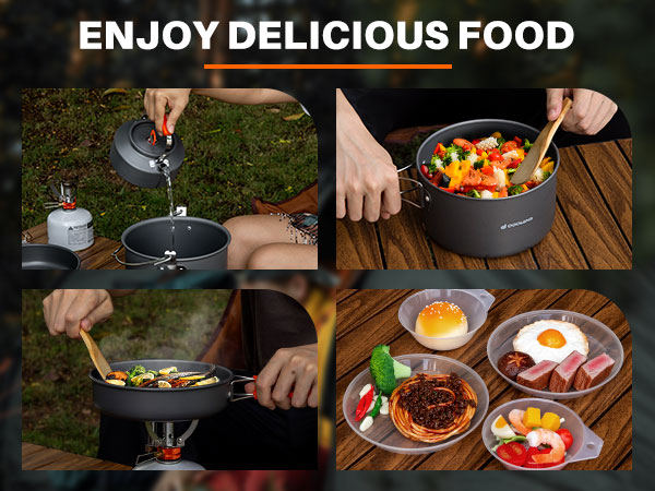 Camping Cookware Mess Kit