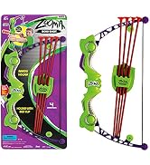 JA-RU Zooma Bow & Arrow Archery Set (1 Pack) Bow , 4 Arrows with Suction Cups Tip & Belt Holder S...