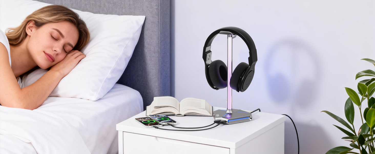 Headphone Stand with USB