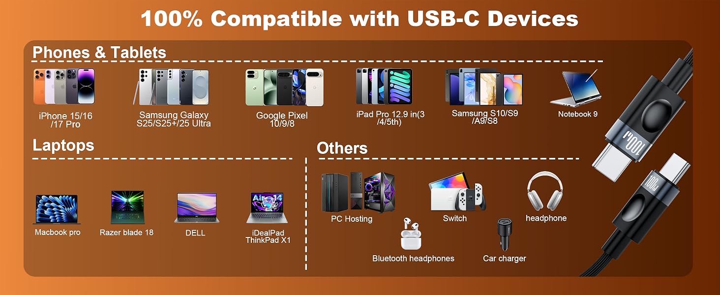 100% Compatible with USB-C Devices