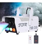 Fog Machine JDR Smoke Machine Controllable LED Light 500W and 2000CFM Fog Disinfection with Wirel...