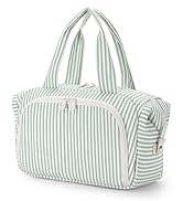 Narwey Travel Toiletry Bag, Large Wide-open Travel Bag for Traveling Women, Checkered Cosmetic Ma...