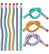 5Pcs colorful Stripe Soft Pencil Flexible Stationery Eraser Soft Writing Bendy Stu G9z8 Pencil Pe...