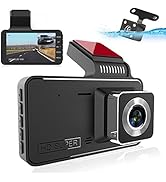 Dash Cam Front and Rear, Dash Camera for Cars 1080P Full HD Dual Dash Cam 4" IPS Screen Built-in ...