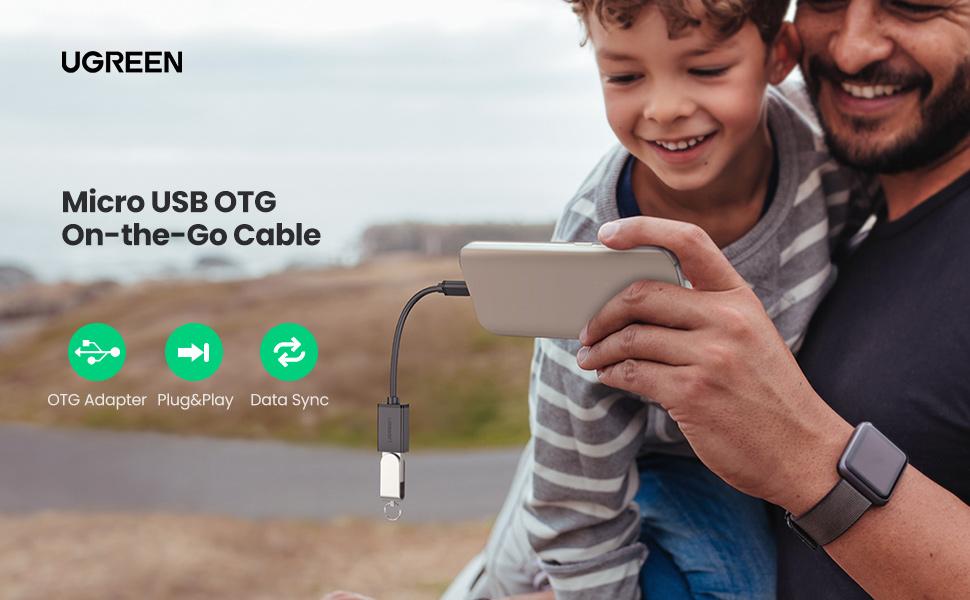 UGREEN Micro USB 2.0 OTG Cable 2 pack