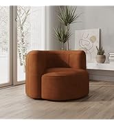 Acanva Luxury Modern Tight Curved Back Velvet Sofa, Minimalist Style Comfy Couch for Living Room ...