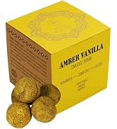 Soul Sticks Amber Vanilla Smudge Bombs – Pack of 5 with Burner – Calming Blend of Ritual Herbs Oi...