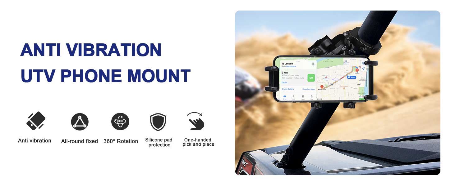 UTV phone mount,utv phone holder,polaris rzr phone mount,can am x3 phone mount,cell phone holder