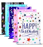 ZGORENDZ 30 Pcs Party Favor Bags for Kids Birthday Assorted Colors Goodie Gift Bags for Girls & B...