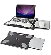 EHO Laptop Pad for Your Lap Portable Lightweight Laptop Pad with Foldable Stopper, Retractable Mo...