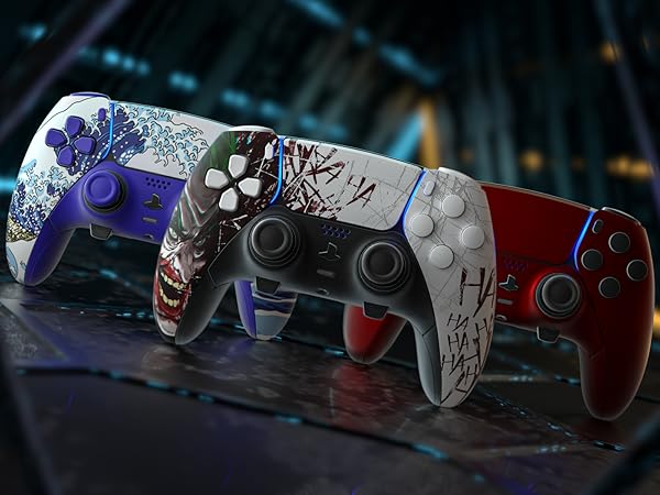 eXtremeRate Custom Replacement Shell Faceplate for PS5 Edge Controller Bottom Top Shell Case Cover