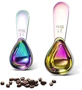 Stainless steel coffee scoop 2-piece set (1 tbsp, 2 tbsp) durable Tablespoon, ergonomic measuring...