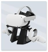 AMVR Compatible with Quest 2 Stand, Upgraded Heavier VR Headset Display Stand Holder and Controll...