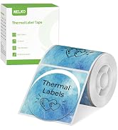 Thermal Labels for Nelko PM220 Label Maker, 2 inch (50mm) Round Thermal Label, Waterproof, Multi-...