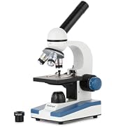 AmScope M150C / M150C-I 40X-1000X All-Metal Optical Glass Lenses Cordless LED Student Biological ...