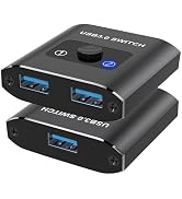 USB 3.0 Switch Selector, Bi-Directional USB Switch 1 in 2 Out/2 in 1 Out, USB Switcher 2 Computer...