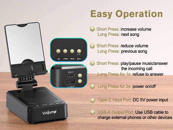 cell phone stand with wireless bluetooth speaker