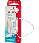 Edel+White Dental Floss - 50 Floss Threaders for Bridges, Orthodontic Braces and Dental Implants ...