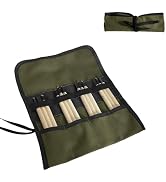 BLIRITEL Small Canvas Chisel Roll, Chisels Bag Tool Organizer with 4 Pockets, Metal Pry Bar Plier...