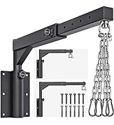 Dolibest Wall Mount Heavy Bag Hanger with 4 Chains, Heavy Duty 360° Swivel Punching Bag Hanger St...