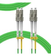 KeepFly Fiber Fiber Optic Cable 0.2m/7inch,OM5 LC to LC Fiber Patch Cable,40G/100GB 50/125µm Mult...