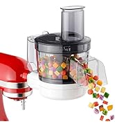 COFUN 5-in-1 Food Processor for KitchenAid, Multifunctional Chopper Attachment with Dicing/Slicin...