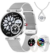 Smart Watch for Women 1.19” HD AMOLED Touchscreen Small Fitness Smartwatch with Bluetooth Call/DI...