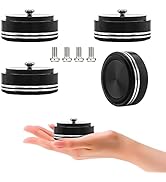 Audiocrast IF3917B HiFi Speaker Isolation Feet Pads 4PCs Aluminum 39x17mm Black Speaker Shock Abs...