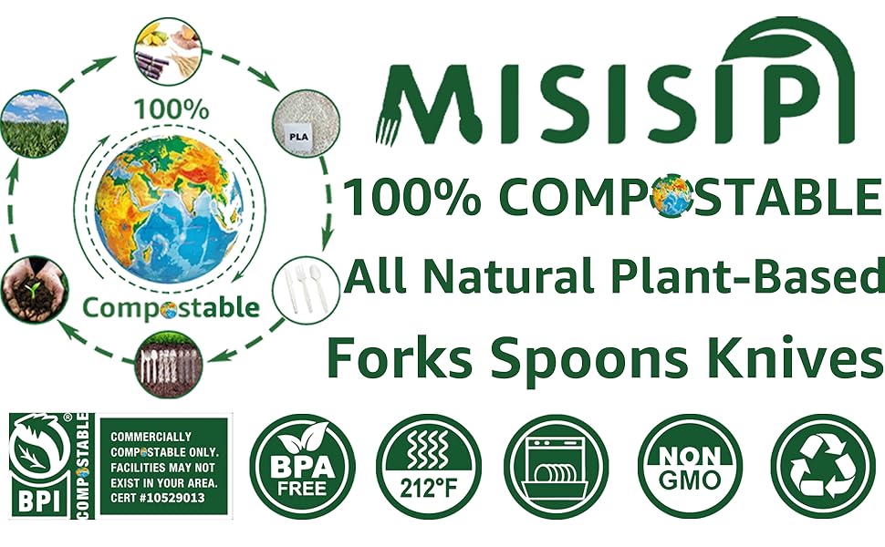 plastic spoons