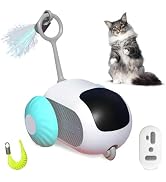 PAKESI Remote Control Smart Electric Cat Toy,Interactive Cat Toys for Indoor Cats,Gravity Automat...