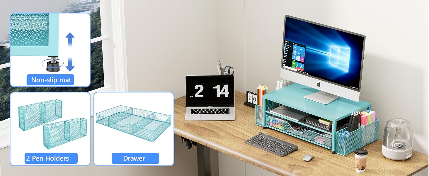 monitor stand for desk organizers and accessories computer stand riser office organization desktop