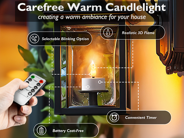 rechargeable tea lights with remote