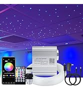 AKEPO 10W Fiber Optic Lights kit Twinkle+ APP Control + Music Effect for Star Ceiling Sky Light C...