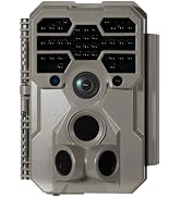 GardePro A60 Trail Camera, 4K 64MP, Super Low Light Sensitivity Image Sensor, Night Vision, Game ...