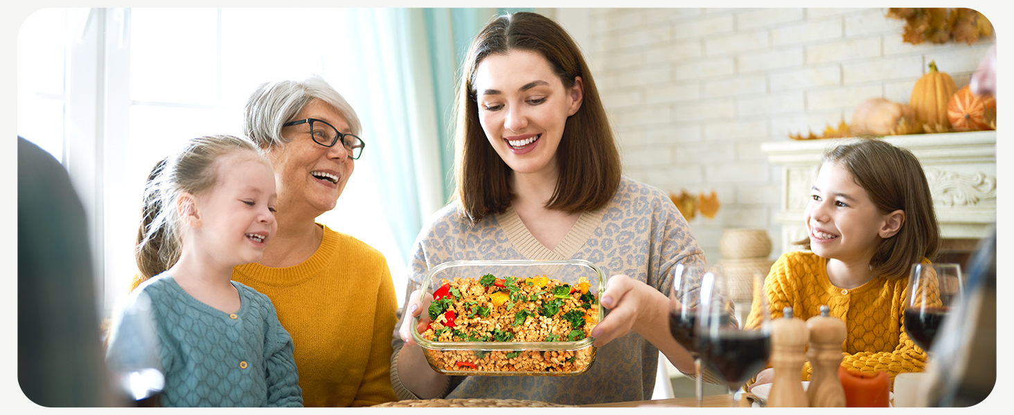 glass food storage containers with lids