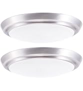 GRUENLICH LED Flush Mount Ceiling Lighting Fixture, 7 Inch Dimmable 12W 800 Lumen, 3000K 4000K 50...
