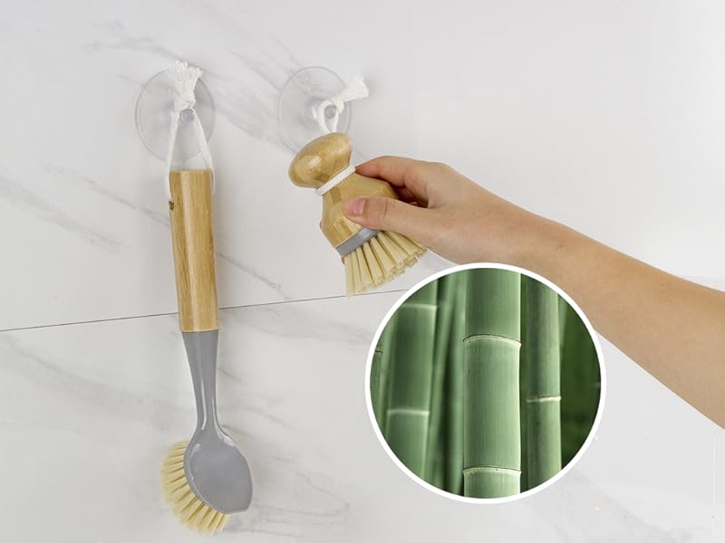 bamboo dish brush scrub brush for dishes dish scrub