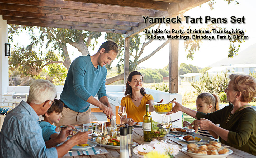 YAMTECK Tart Pans Set for Family