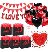 Addblu 5 Senses Gift Bags for Him with Labels - Includes12.6"X8.7"X4" Five Senses Bag, Tissue Pap...