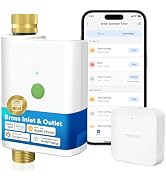 meross WiFi Water Timer for Garden Hose, Smart Hose Timer with Brass Inlet & Outet, WiFi Sprinkle...