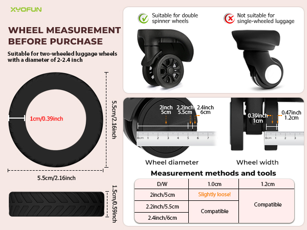 silicone luggage wheel covers rubber luggage wheel protector rolling suitcase wheel covers