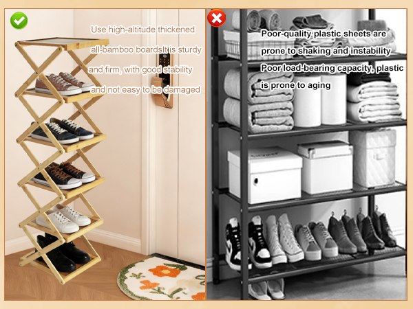 bamboo shoe rack