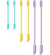 Makeup Spatula 6Pcs, Silicone Spatula Set Mini Small Spatula for food Bottle Beauty Spatula Tiny ...