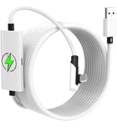 Kuject Design 18W Fast Charging Link Cable for Quest 2/Pro/Pico 4 16FT, with Separate Charging Po...