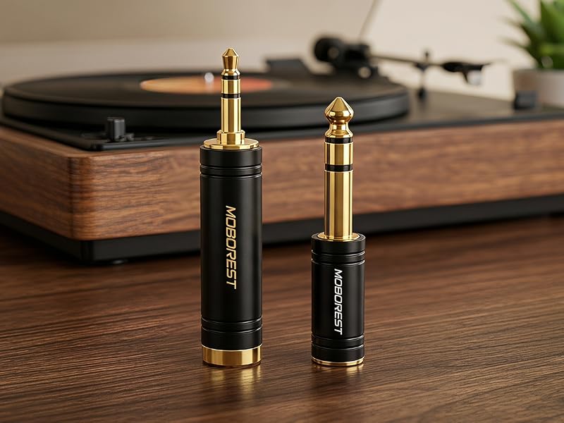 3.5mm to 1/4'' Stereo Audio Adapter, 3.5mm to 1/4'' (6.35mm) Headphone Adapter