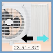 comfort zone window fan expands from 23.5 inches to 37 inches fitting virtually any window