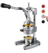 Eurolux Cast Iron Citrus Juicer | Extra-Large Commercial Grade Manual Hand Press | Heavy Duty Cou...